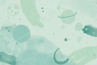 单色水彩银河墙纸