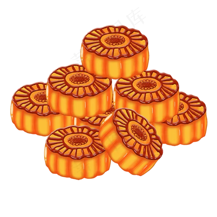  中秋节月饼(2000X2000(DPI:300))psd模版下载