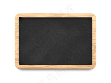 黑色空白水平黑板