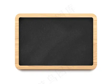 黑色空白水平黑板