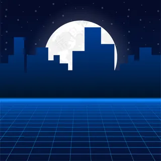 未来风格的激光网格景观。氖反向波