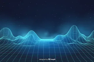 基于粒子背景的抽象数字景观