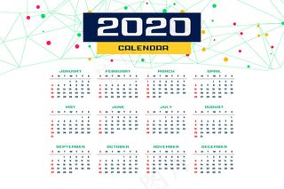 2020年历模板