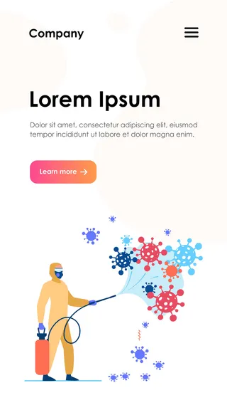 身着防护服的卫生工作者在病毒上传播化学物质并对表面进行消毒。冠状病毒流行、生物危害、消毒概念的病媒说明