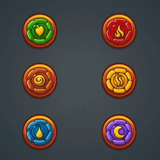 代表不同元素的石元素集