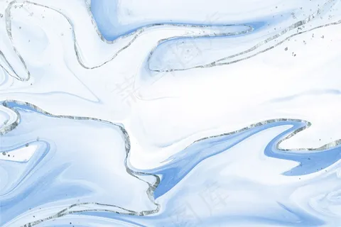 金色光泽纹理的液体大理石背景