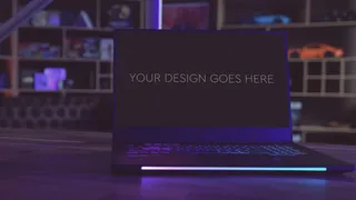 游戏笔记本电脑显示器模型样机