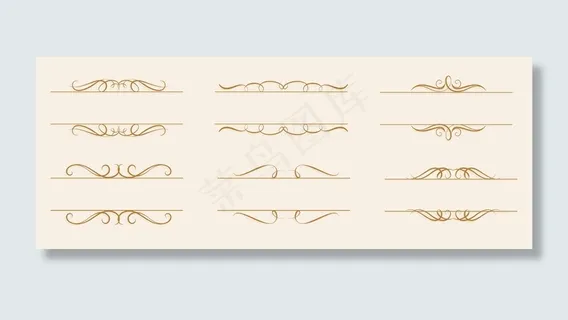 经典复古花卉文本框宽横幅banner集