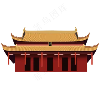 卡通手绘龙亭可商用元素