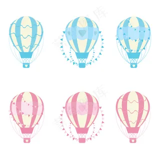彩色热气球系列