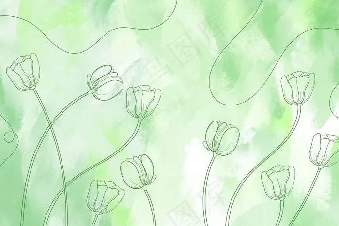 手绘元素背景eps,ai矢量模版下载