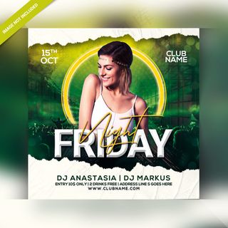 周五晚会宣传单,DM传单