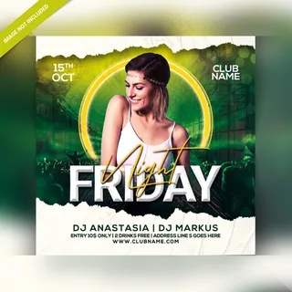 周五晚会宣传单,DM传单