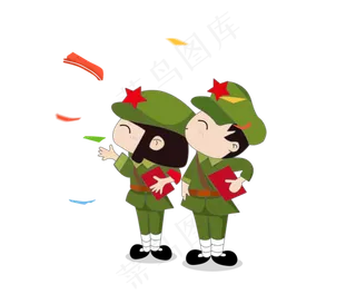 卡通军人 军人