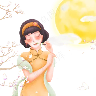 中秋节花好月圆