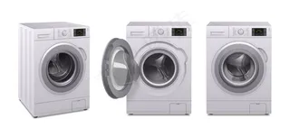 洗衣机逼真图标集三大家电产品于一身