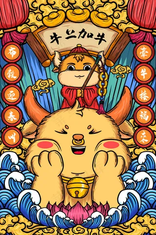 2021牛年牛上加牛