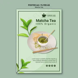 宣传单,DM传单模板的抹茶设计