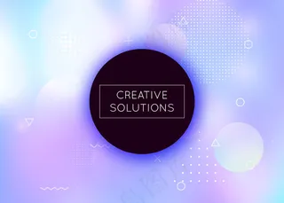 液体形状的全息背景。动态梯度