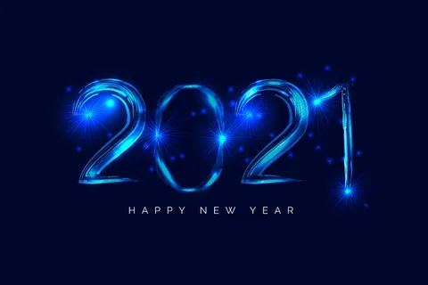 烟花2021年新年背景