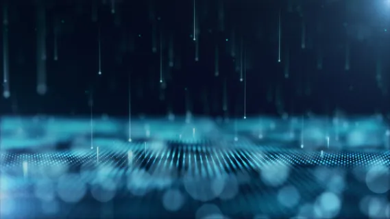 带有移动和闪烁粒子的抽象背景