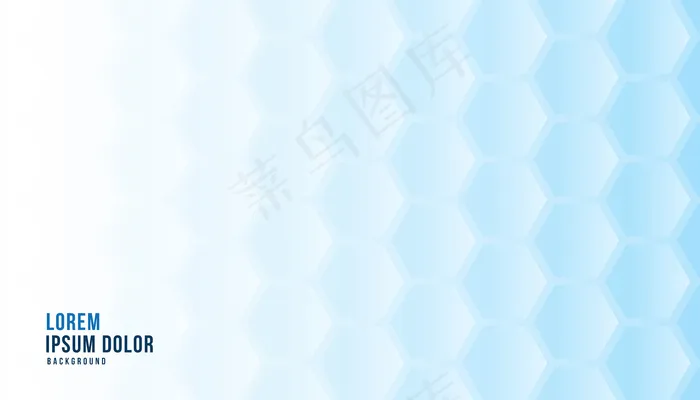 蓝色六边形背景医学概念eps,ai矢量模版下载