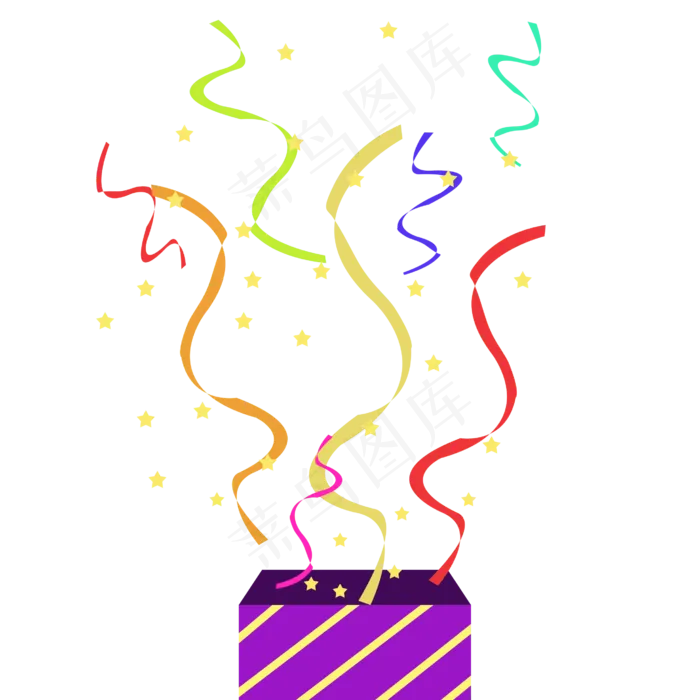 撒花礼物盒(2717X2717(DPI:300))psd模版下载