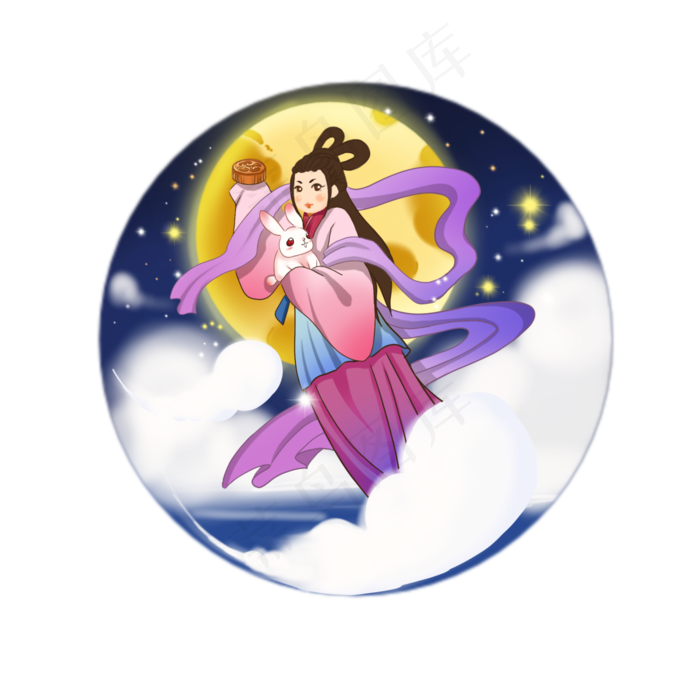  中秋节嫦娥玉兔 