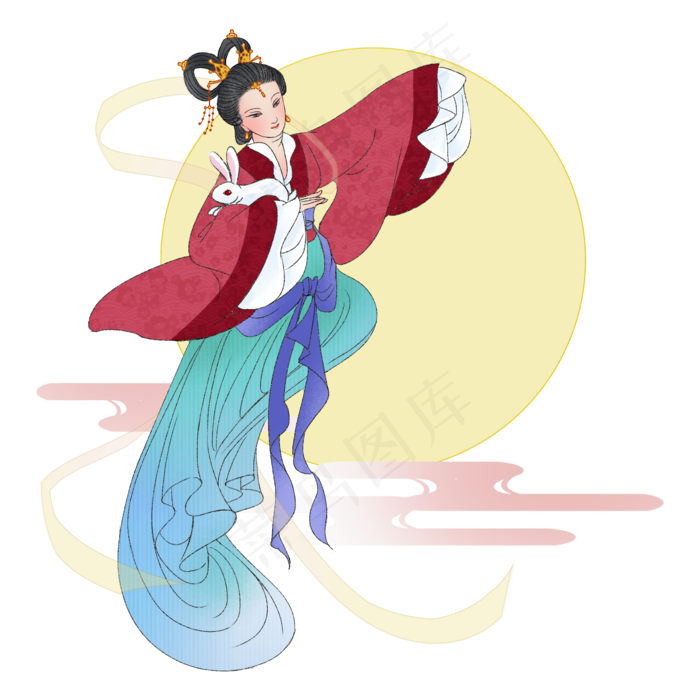嫦娥玉兔中秋八月十五(2000X2000(DPI:300))psd模版下载