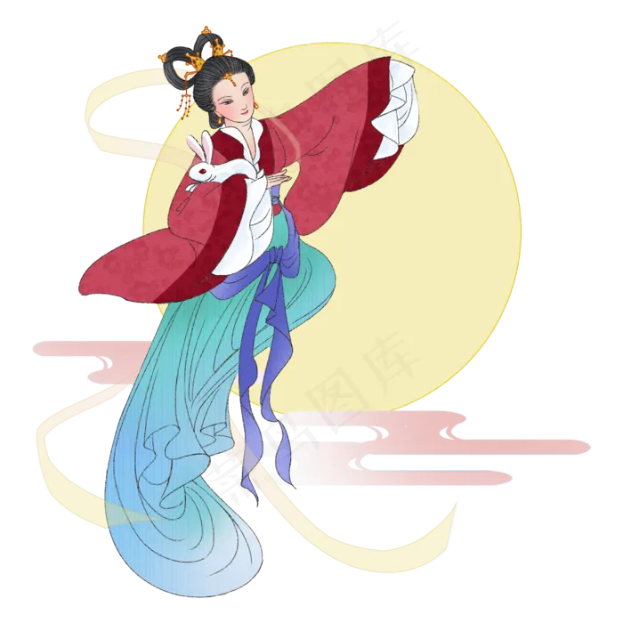 嫦娥玉兔中秋八月十五(2000X2000(DPI:300))psd模版下载