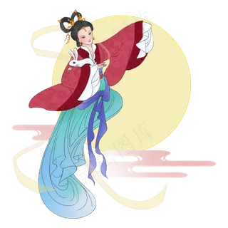 嫦娥玉兔中秋八月十五