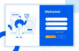 登录ui ux设计概念和说明