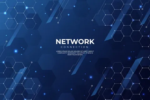 渐变网络连接背景 渐变网络连接背景