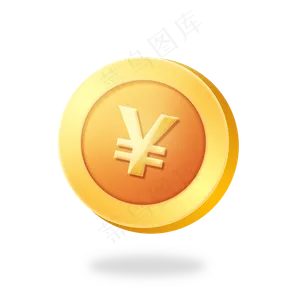 卡通3d立体金币