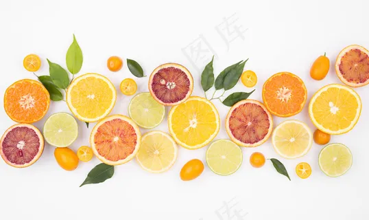 桌面上新鲜水果的顶视图选择