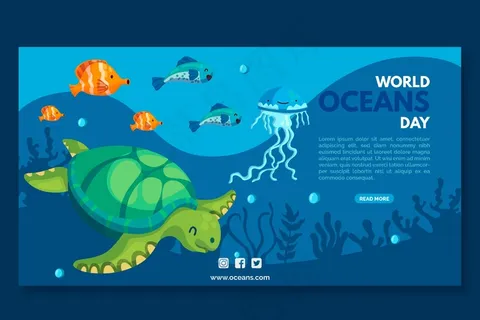 龟鱼海洋日横幅banner