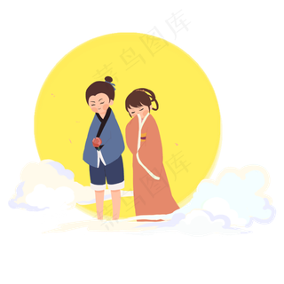 七夕可爱的牛郎织女