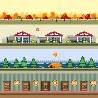 视频游戏的视差背景