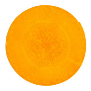 圆形切片胡萝卜