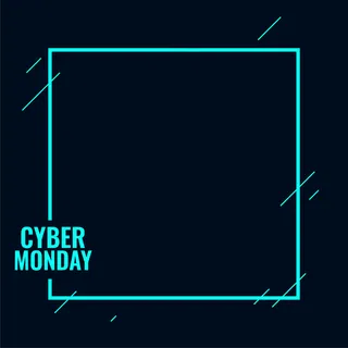 时尚的cyber monday科技背景，折扣优惠