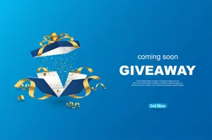 开放式礼品盒赠送横幅banner模板设计