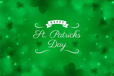 真实模糊的圣帕特里克节背景