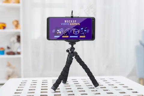 带视频游戏的智能手机