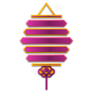 中秋节剪纸灯笼装饰