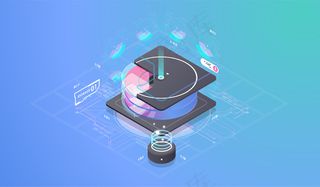 等距设计概念虚拟现实和增强现实。