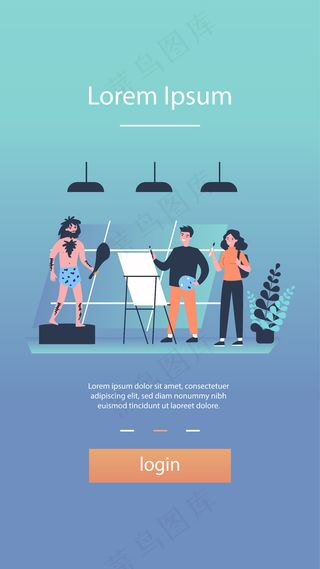 艺术学校学生绘画模型样机