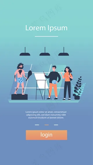 艺术学校学生绘画模型样机