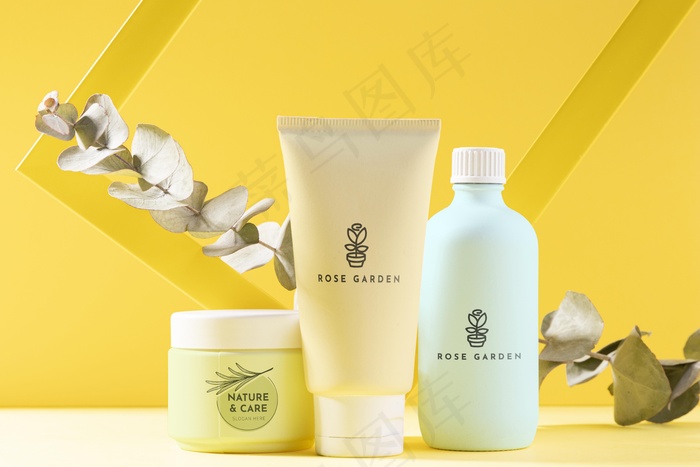 植物化妆品psd模版下载