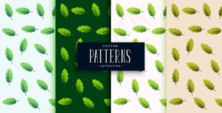绿叶图案背景集