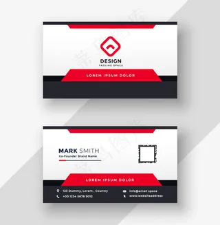 大气时尚创意名片设计模板